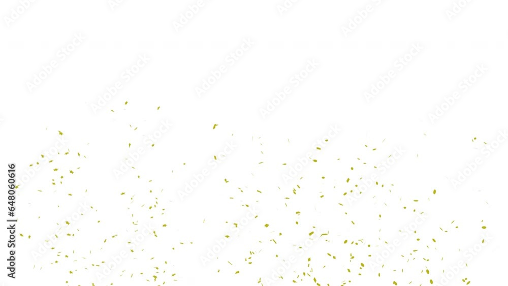 3D animation of exploding confetti Golden Explosion on White and Alpha Matte 3D animation of exploding confetti Golden Explosion on White and Alpha Matte