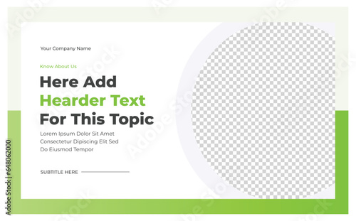 Creative business flyer or leaflet design template