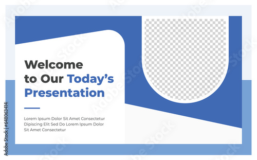 Creative banner or modern horizontal business flyer and cover page template