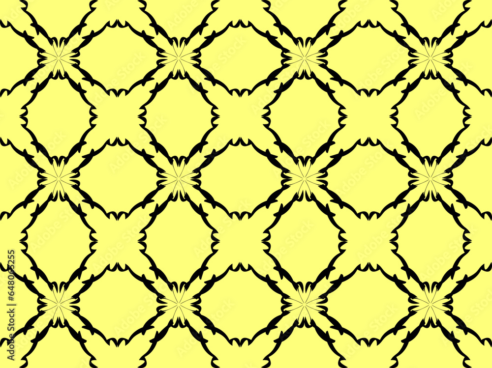 Fototapeta premium black and white pattern with elements