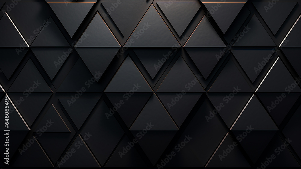 Abstract black triangle background, grunge texture. - obrazy, fototapety, plakaty 