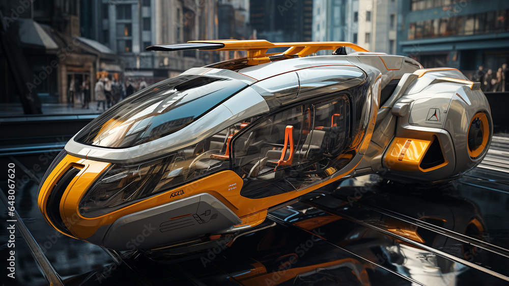 Means of transport in the future, a new concept for moving Means of transport in the future, a new concept for moving