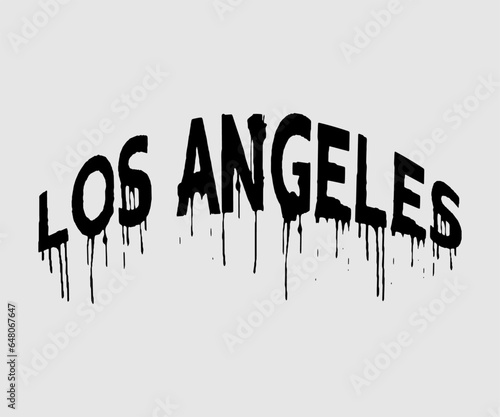 Los Angeles slogan, vector for t shirt graphics, wall art, card, cover, background designs
