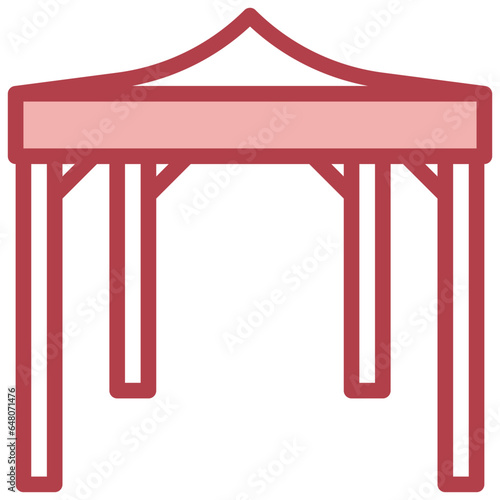 CANOPY filled outline icon,linear,outline,graphic,illustration