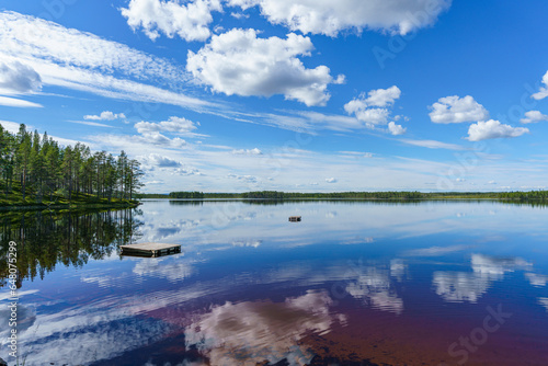 Peaceful lakeside view in Sweden © Magnus