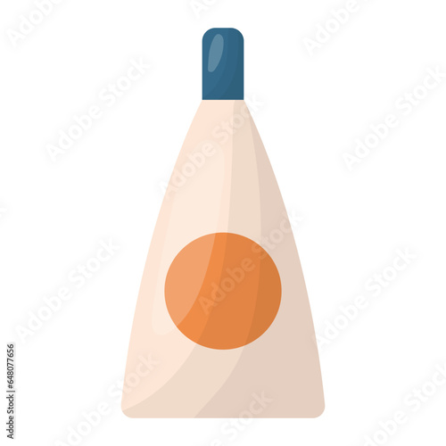A bottle of cosmetics. Vector illustration