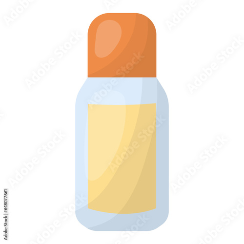 A bottle of cosmetics. Vector illustration