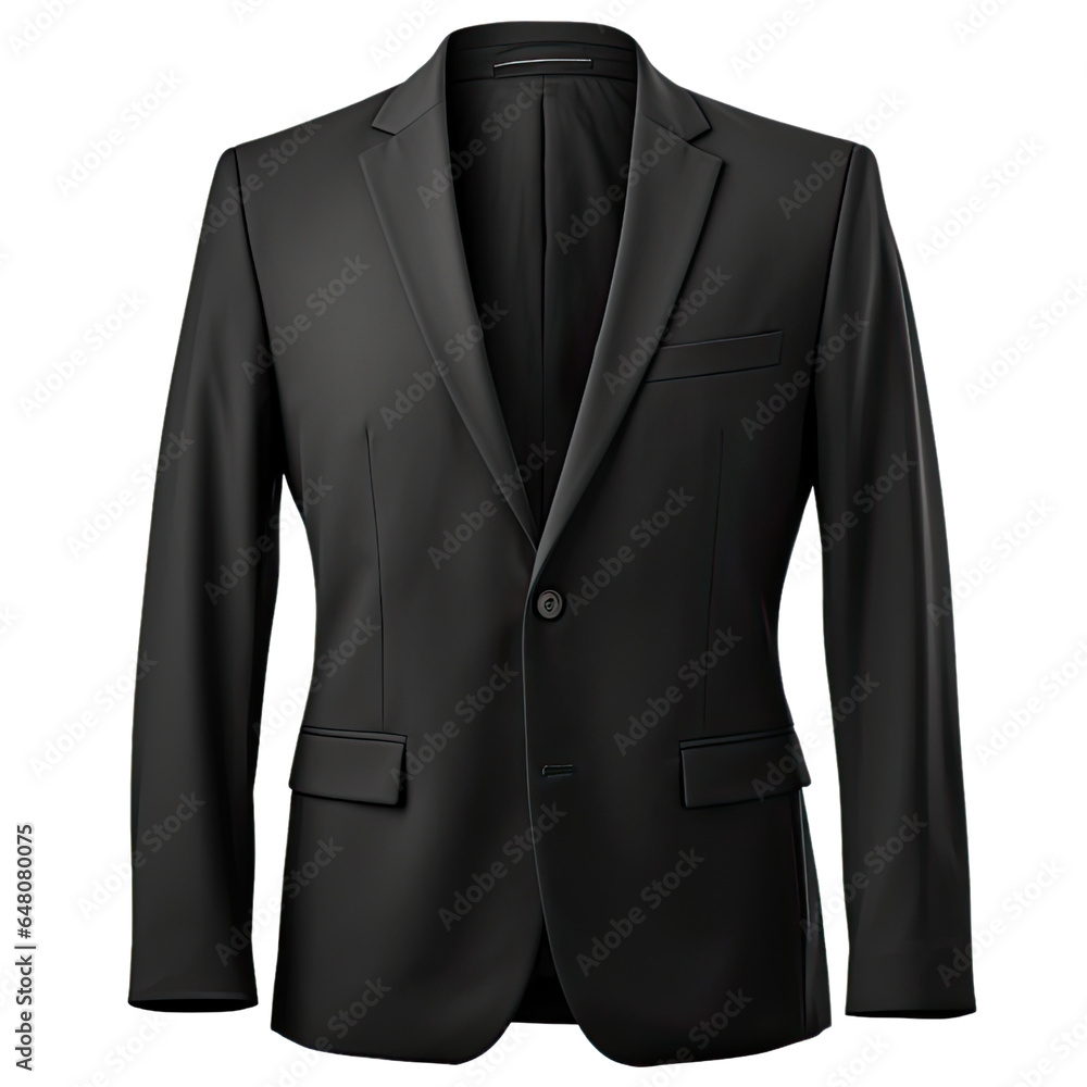 Black Suit Jacket , identification photo ,cut out transparent isolated on white background ,PNG file ,artwork graphic design illustration. Black Suit Jacket , identification photo ,cut out transparent isolated on white background ,PNG file ,artwork graphic design illustration.