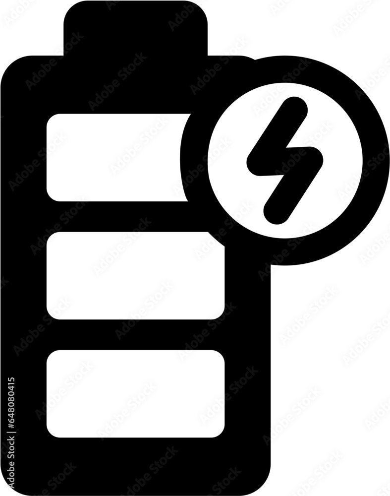 Battery bar charging icon. Vector format. Editable file Battery bar charging icon. Vector format. Editable file