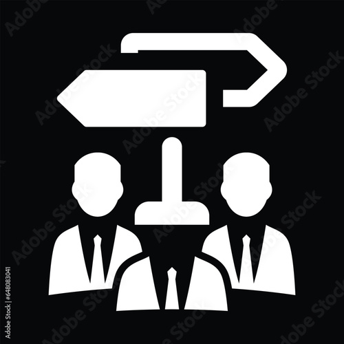 Team Vector icon for decision making