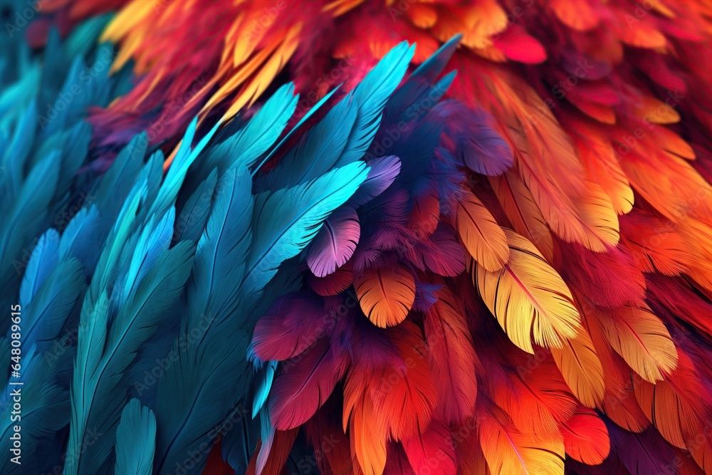 Beautiful abstract of colorful feathers, texture background, abstract feather background, feather pattern Beautiful abstract of colorful feathers, texture background, abstract feather background, feather pattern