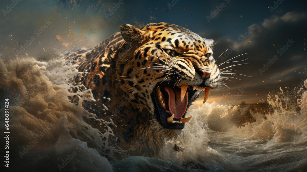 A powerful leopard the beast symbolizing the Greek empire in the book