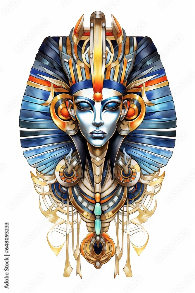 Ai divinità dell'antico Egitto Stock Illustration | Adobe Stock