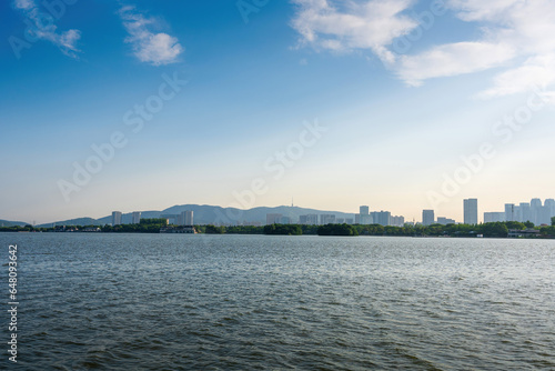 Nice city park by the lake