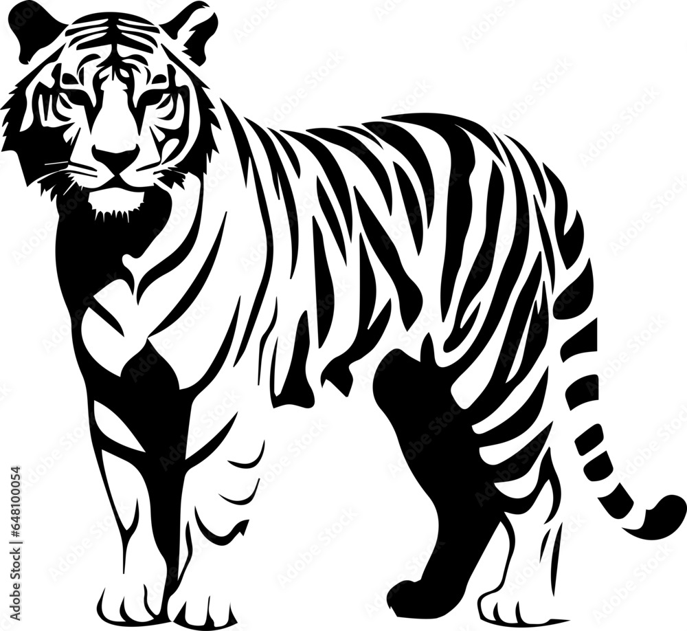Obraz premium Bengal Tiger Icon