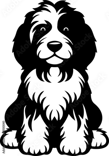 Bernedoodle Flat Icon
