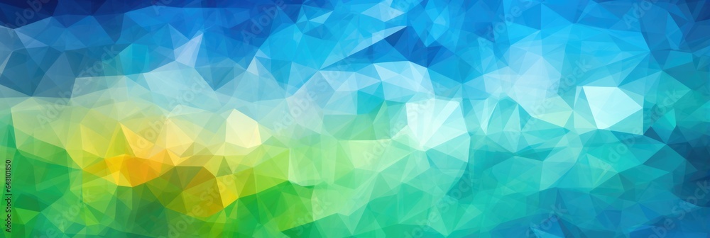 Blue Green Yellow An Image Of A Colorful, Crystalline Structure Background