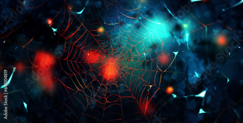 pretty and cute spider web digital art hd wallpaper 