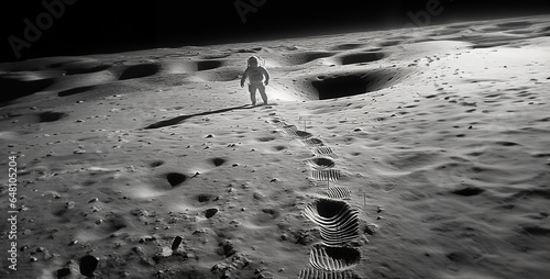 moon surface astronaut footprint hd wallpaper