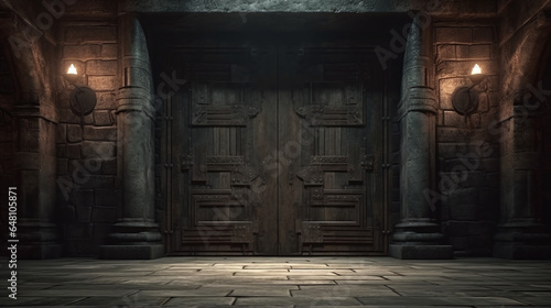Ancient doors leading to mystery
