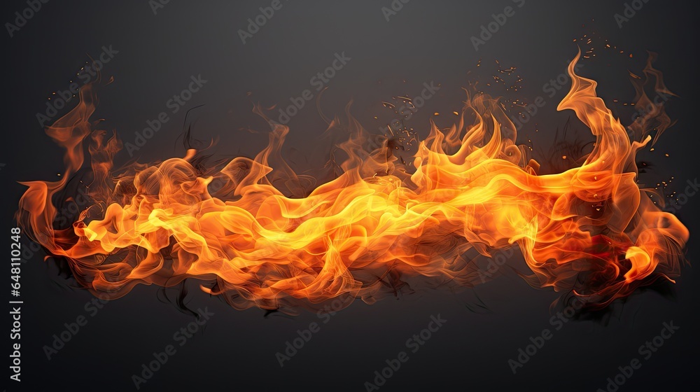 a black background with orange and red flames on the bottom of it. generative ai a black background with orange and red flames on the bottom of it. generative ai