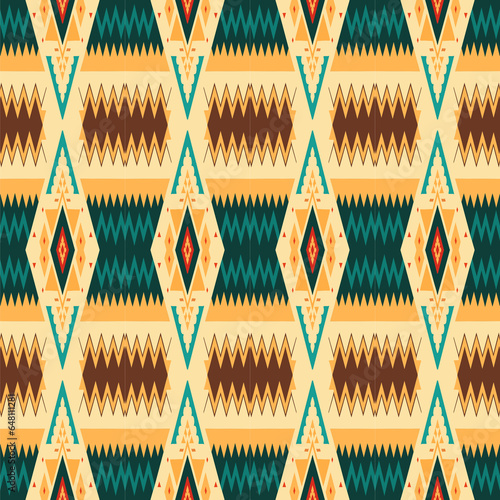 Ethnic boho seamless pattern. Tribal aztec texture.