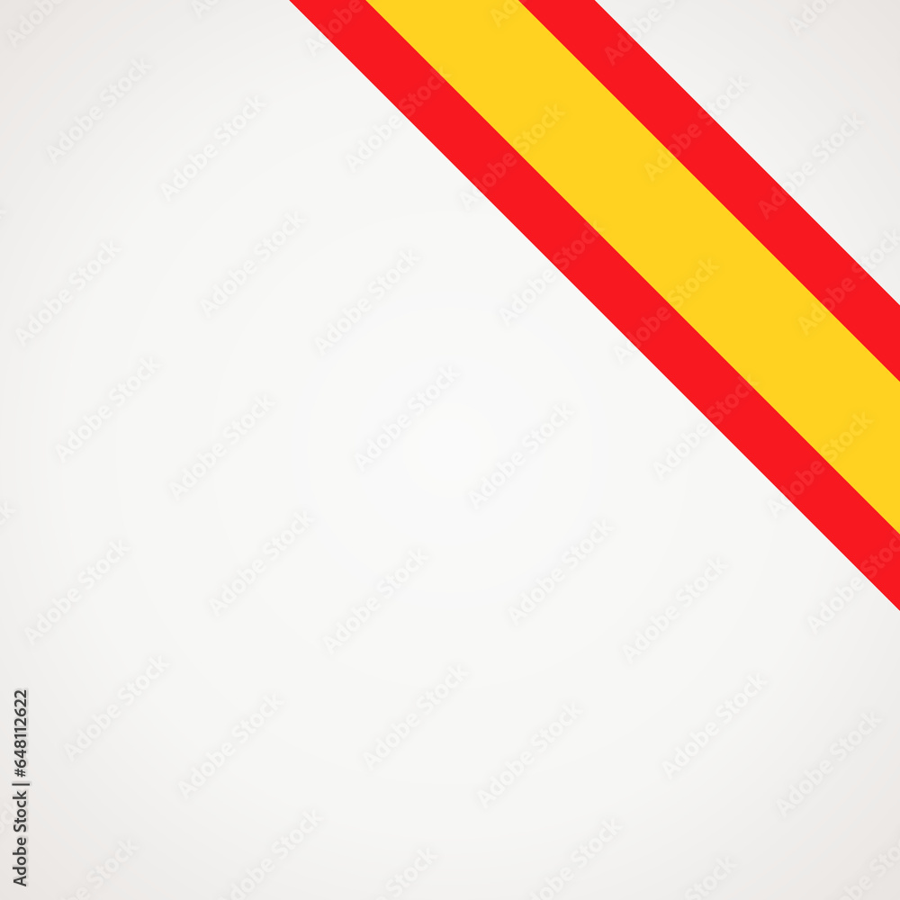 Corner ribbon flag of Spain Corner ribbon flag of Spain