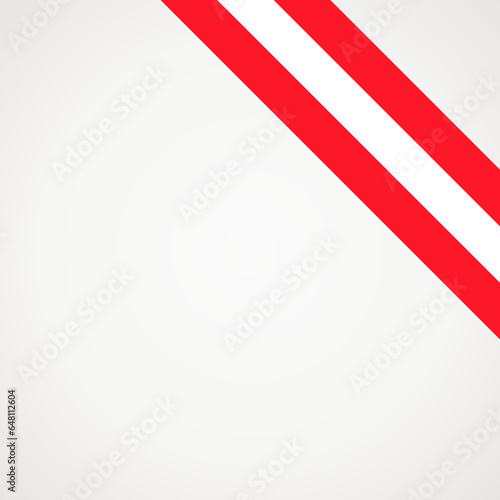 Corner ribbon flag of Austria, Dordrecht or Leuven