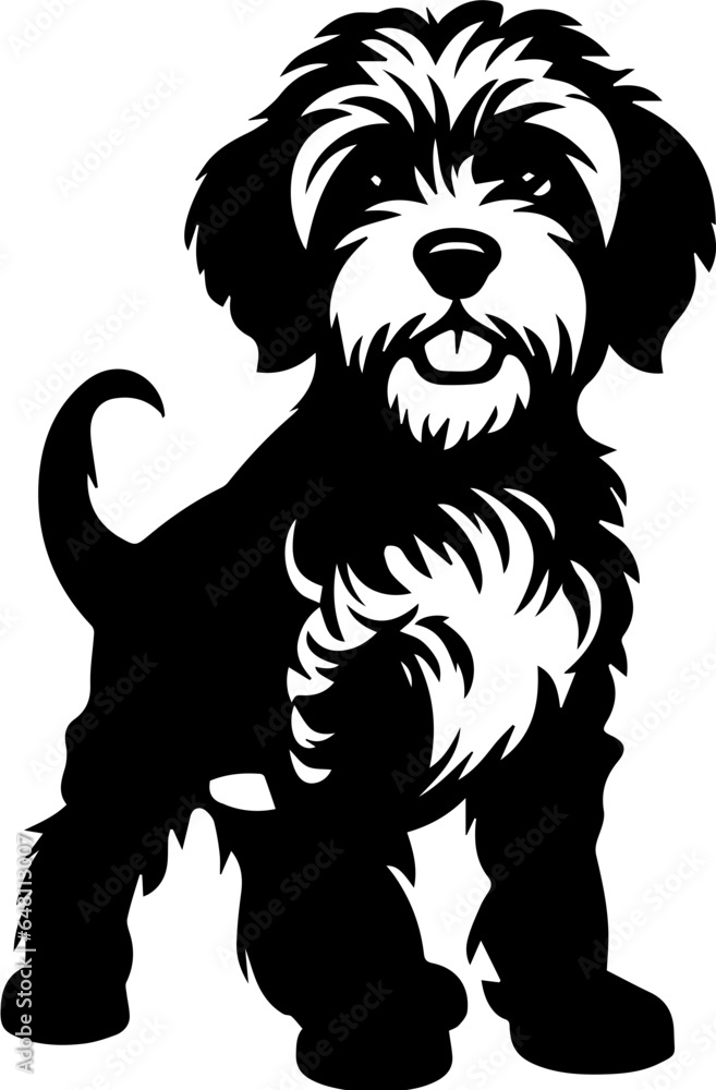 Naklejka premium Goldendoodle Dog Icon
