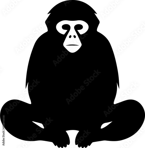 Gibbon Flat Icon