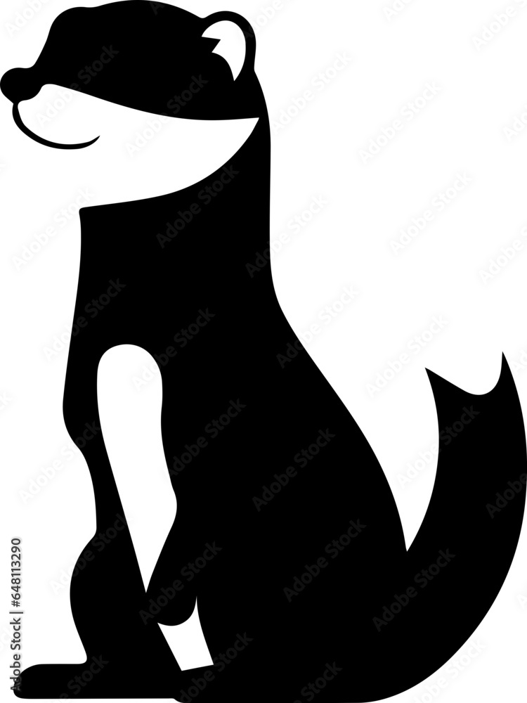 Naklejka premium Ferret Flat Icon