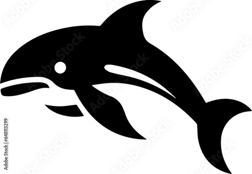 False Killer Whale Silhouette Icon photo