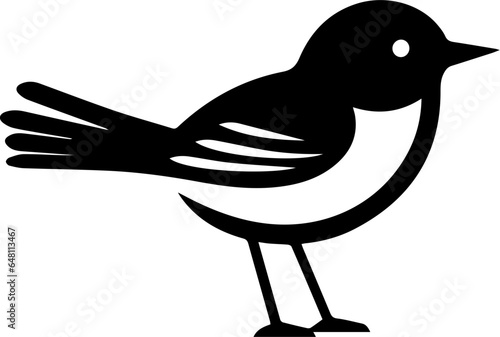 Εκτύπωση καμβά Eastern Phoebe Silhouette Logo Icon