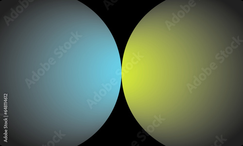 circle shape two color gradient background design