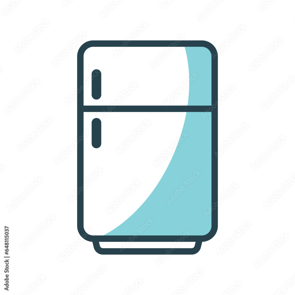 Refrigerator icon vector on trendy design Refrigerator icon vector on trendy design
