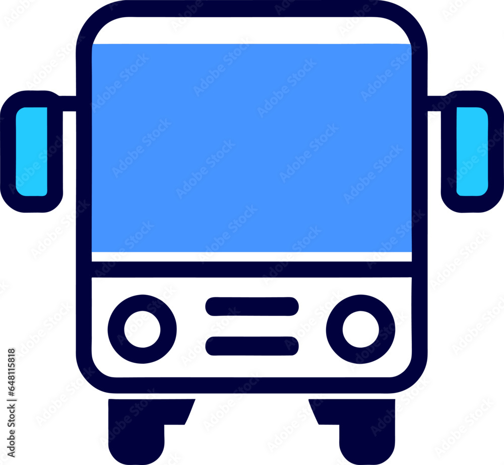 Blue bus stop icon. Boarding position. Vector. Blue bus stop icon. Boarding position. Vector.
