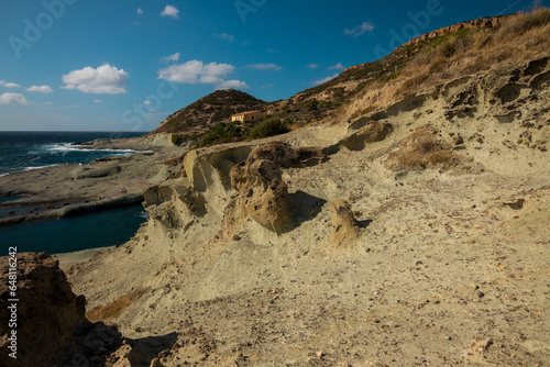 Volcanic beach near Bosa, Sardinia