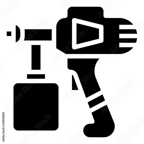 SPRAY GUN1 filled outline icon,linear,outline,graphic,illustration