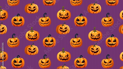 halloween pumpkin pattern, purple halloween pumpkins pattern background