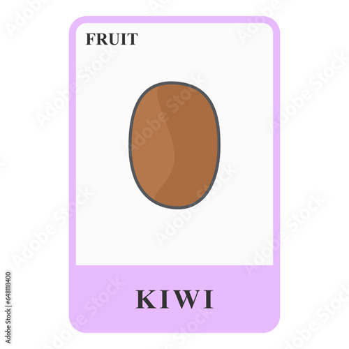Kiwi Customizable Playing Name Card Healthy Fruit Ingredients