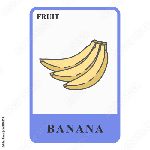 Bananas Customizable Playing Name Card Healthy Fruit Ingredients