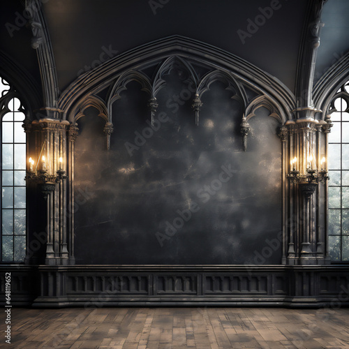 Gothic Room Background - Generative AI