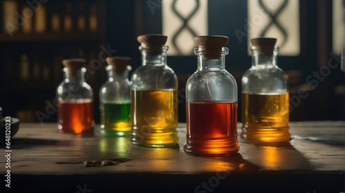 Spooky Halloween Potions, Perfect for Seasonal Decor. Great for Halloween party invitations, adding a touch of magic to your celebration..