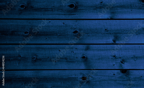 Blauer Holzhintergrund mit weihnachtlicher Dekoration