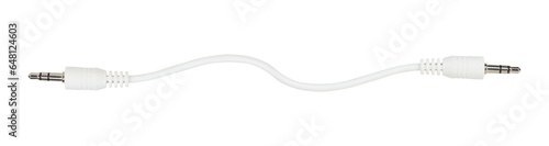 Fotografía TRRS audio jack, aux cable isolated from background