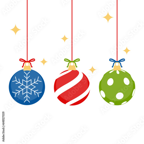 christmas balls and decorations