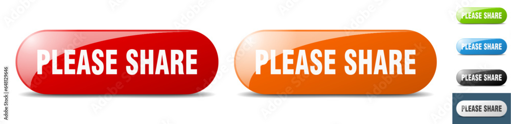 please share button. key. sign. push button set please share button. key. sign. push button set