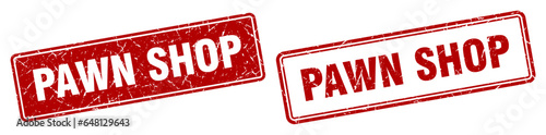 pawn shop stamp set. pawn shop square grunge sign