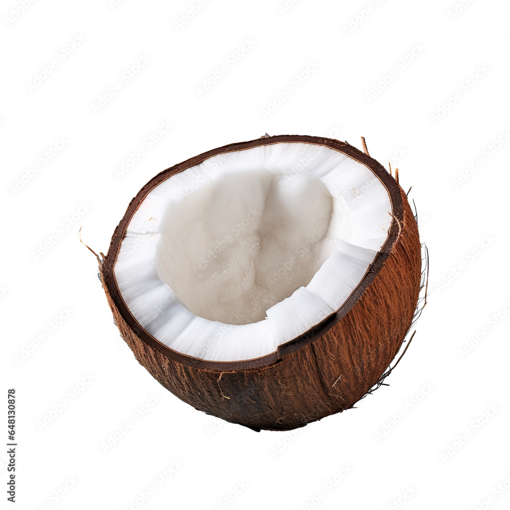 Coconut bluebackground. Skincare or food Coconut bluebackground. Skincare or food