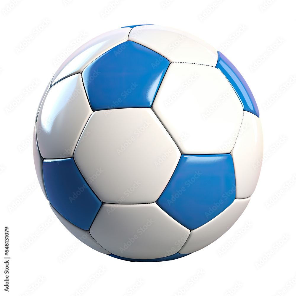 Soccer ball, or football, with the country flag of France